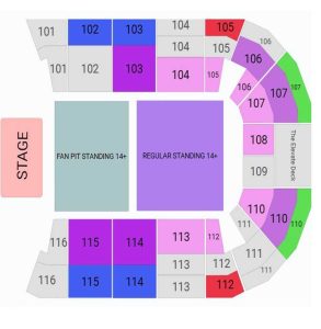 سالن Coca-Cola Arena - جایگاه بلیط کنسرت عمرو دیاب